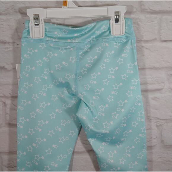 Ideology Toddler Girls Turquoise Blue White Star Power 7/8 Leggings NWT Size 3T - Picture 6 of 8